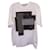 Comme Des Garcons Camiseta Comme Des Garçons con diseño patchwork de algodón blanco  ref.1292431