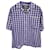 Jacquemus Gingham Short Sleeve Shirt in Blue Viscose Cellulose fibre  ref.1292436