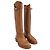 Kelly Botas de montar Hermès Variation en piel de becerro marrón Castaño Beige - vista 4
