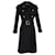 Manteau à boutonnage doublé Dolce & Gabbana avec ceinture en laine noire  ref.1292465