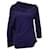 The Row Off-the-Shoulder Sweater in Navy Blue Cashmere Wool  ref.1292497
