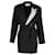 Victoria Beckham minivestido estilo blazer con botonadura forrada en mezcla de lana negra Negro  ref.1292509