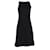 Versace Die schlanke und figurschmeichelnde Silhouette dieses Kleides sorgt für einen umwerfenden Look. Schwarz Wolle  ref.1292519