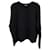 Totême Boxy Bouclé Knit Sweater in Black Wool Blend  ref.1292520