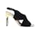 Sandali con tacco alto con cinturino incrociato Diane Von Furstenberg in pelle scamosciata nera Nero Svezia  ref.1292527