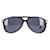 Cartier64D80segundo2 Gafas de sol estilo aviador tintadas en acetato negro Fibra de celulosa  ref.1292539