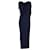 Peter Pilotto Draped Sleeveless Gown in Navy Blue Cotton  ref.1292561
