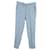 Alexander McQueen Pantalon à carreaux à carreaux en laine bleu clair  ref.1292572