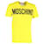 Camiseta de manga corta con logo estampado de Moschino en algodón amarillo  ref.1292594