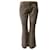 Pantaloni a zampa d'elefante in pelle scamosciata Joseph in pelle di agnello marrone Agnello Pelle  ref.1292595