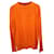 Acne Studios Face Patch Crewneck Sweater in Orange Wool  ref.1292597