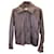 Max Mara Jacket in Brown calf leather Leather Pony-style calfskin  ref.1292604