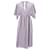 Adam Lippes Striped V-neck Empire Waist Dress in Multicolor Cotton Multiple colors  ref.1292608