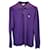 Burberry Long Sleeve Polo Shirt in Purple Cotton  ref.1292609