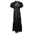 Sea New York Robe Rachelle à paillettes et manches volantées en polyester noir  ref.1292617