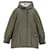 Maje Fleece-Lined Hooded Jacket in Khaki Green Polyester  ref.1292647