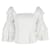 Roseanna Sea Ruffled Sleeves Top aus weißer Baumwolle  ref.1292668