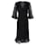 Ganni Polka-Dot Ruffled Wrap Dress in Black Polyamide Nylon  ref.1292672