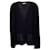 Valentino Garavani Cardigan with Leather Pockets in Navy Blue Wool  ref.1292687