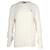 Polo Ralph Lauren Zopfmusterpullover aus cremefarbener Baumwolle Weiß Roh  ref.1292699