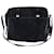 Prada Tessuto Saffiano Logo Messenger Bag aus schwarzem Nylon  ref.1292701