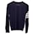 Thom Browne 4-Bar Sweater in Navy Blue Merino Wool  ref.1292714