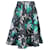 Mary Katrantzou Floral-Print Knee-Length Skirt in Green Polyester  ref.1292730