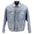 Balenciaga Animal Print Faux Fur-Trimmed Jacket in Blue Cotton  ref.1292741
