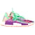 Autre Marque Pharrell x Adidas NMD Hu Trail Holi Sneakers in Flash Green und Lab Purple Polyester Mehrfarben  ref.1292743