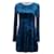 Mini-robe Maje Randy en velours froissé en polyester turquoise  ref.1292758