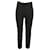 Céline Celine Zip Up Detailed Slim Fit Pants in Black Silk  ref.1292781