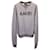 Amiri Distressed Logo Sweater in Grey Cotton  ref.1292782