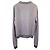 Amiri Distressed Logo Sweater aus grauer Baumwolle - Ansicht 2