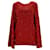 Maglione Tie-Back Brunello Cucinelli in cashmere rosso Cachemire Lana  ref.1292803
