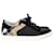 Burberry House Check Sneakers in Black Leather  ref.1292809