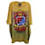 Camiseta de jérsei estampada superdimensionada Acne Studios em algodão amarelo  ref.1292836