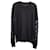 Off White Off-White Diag Outline Knit Crewneck Sweater aus schwarzer Baumwolle  ref.1292840