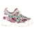 Scarpe da ginnastica Gucci x SEGA Flashtrek con/ Cristalli removibili in pelle rosa metallizzata  ref.1292847