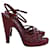 Prada Strappy Sandals in Red Patent Leather   ref.1292884