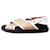 Marni Neutral Fussbett cross-over sandals - size EU 39 Leather  ref.1292888