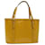 GUCCI Micro GG Canvas Hand Bag Patent leather Yellow 336776 auth 67196  ref.1292965