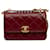 Bolso rojo con solapa y ajuste perfecto de Chanel Roja Cuero  ref.1293082