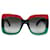 Óculos de sol pretos Gucci quadrados coloridos  ref.1293122