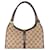 Gucci GG Monogram Jackie Handbag Small Brown Leather  ref.1293153