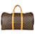 Louis Vuitton Canvas Monogram Keepall 50 Brown Leather  ref.1293162