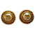 Chanel Pendientes Dorado Metal  ref.1293182