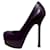 Yves Saint Laurent YSL TripToo 105 pumps nappa, dark magenta Dark purple Leather  ref.1293183