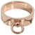 Ring Hermès Collier de Chien Band en 18k or rose Métal Métallisé  ref.1293201