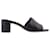 Seal Heeled Sandals - Alexander McQueen - Leather - Black Pony-style calfskin  ref.1293227