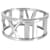 TIFFANY & CO. Bracelete aberto Atlas largo em 18K ouro branco Prata Metálico Metal  ref.1293234